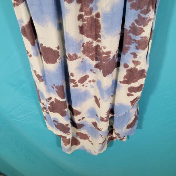 Angie Womens Tie-Dye Rayon Ruffle Sleeve Dress Size L - Picture 4 of 8